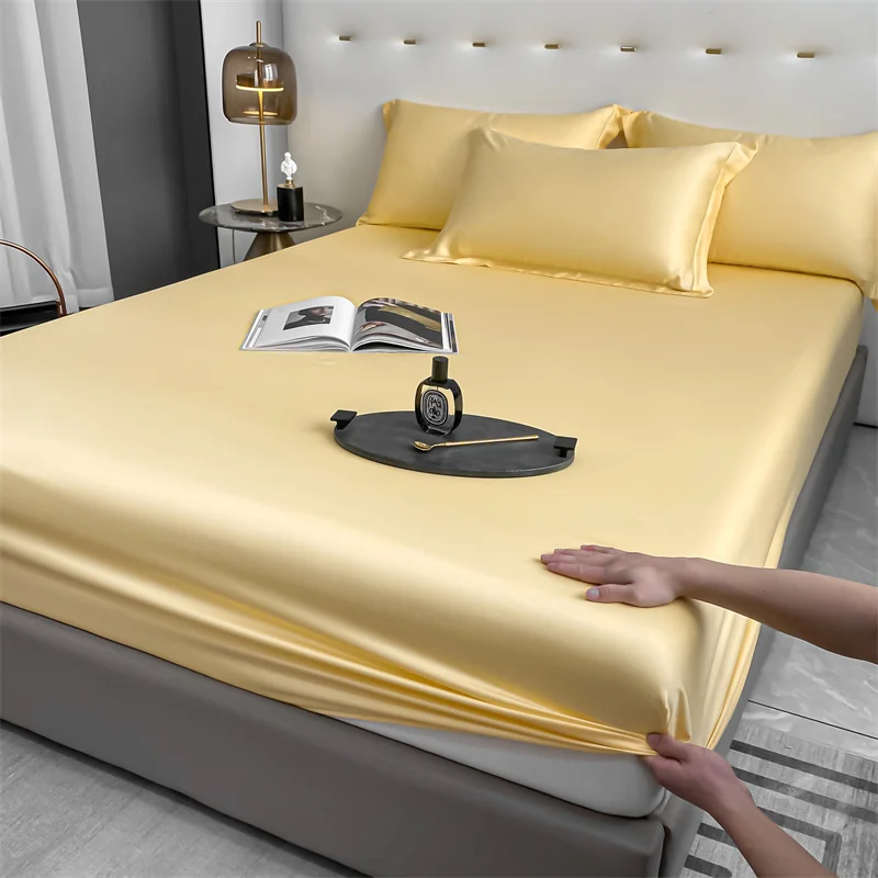 Luxury 100% Bamboo Bedding Set Silky Cooling Bed Sheet Set Twin Queen King Size Fitted Sheet Flat Sheet Pillowcase Hotel Quality