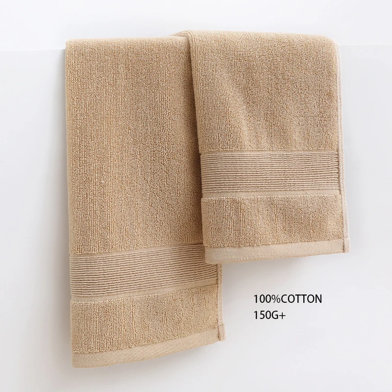Battilo Cotton Bath Towel Soft Absorbent Face Hand Towels Luxury Hotel Spa Bathroom Towel Solid Beach Towel 2Pcs Bath Towel Set