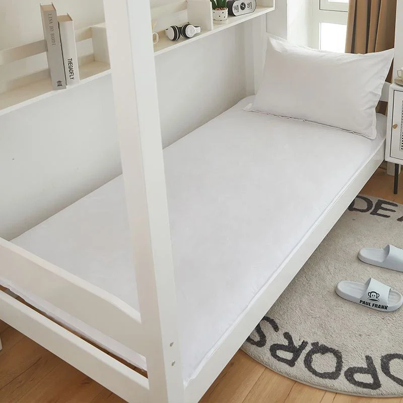 WASART 360° fully enclosed with zipper cotton mattress protector cover single double bed white sheet protection pad king size