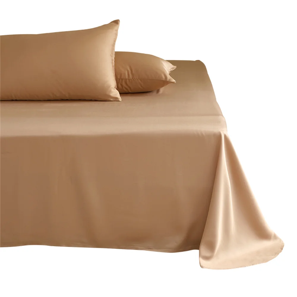 1pc 100% Mulberry Silk Flat Bed Sheet 23 Momme Natural Silk Bedding Bed Linen Ultra Soft Breathable Bedsheet Customized Any Size