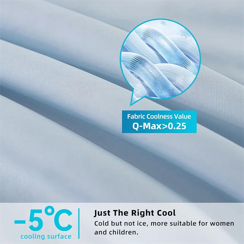 Air Condition Cooling Comforter Solid Color Cooling Blankets for Hot Sleepers Breathable Soft Lightweight Summer Quilt Smooth